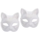  2 Stck. Unfertige Maske Zum Selbermachen Malmaske Papiermaske Zum Selbermachen Papier Masken Maskerade
