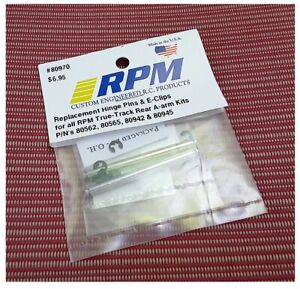 RPM 80970 Hinge Pin Set True-Track A-arm 2 Pins & 4 E-clips