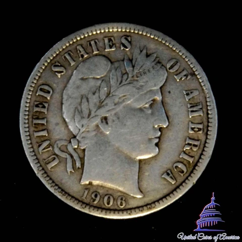1906 Barber 10 Cents Cover