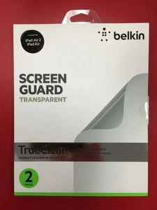 2X GENUINE BELKIN LCD Screen Protector Film Cover Shield iPad Air 1 2 F7N078tt2  - Picture 1 of 3