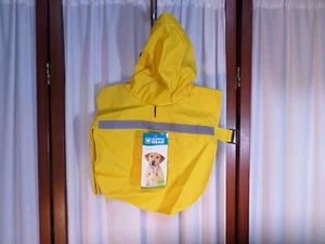 NWT- Adorable Dog Guardian Gear Reflective Yellow Hooded Rain Jacket-Size XS - Picture 1 of 10