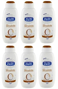 6er-Pack Neutro Roberts Bagnodoccia,Duschgel mit Hafer und Kokosnuss 450ml - Bild 1 von 7