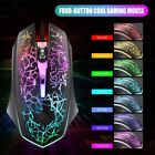 Gaming Mouse RGB LED Light USB Wired Pro Optical With Side Buttons PC Laptop