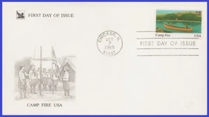 USA3 #2163 U/A READERS DIGEST FDC Camp Fire Inc. 75th Anniversary Boy Scouts - Picture 1 of 1