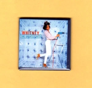 WHITNEY HOUSTON 2X2 MAGNET RECORD ALBUMS COVER - Picture 1 of 2