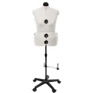 Schneiderpuppe Schneiderbüste DIANA D XL ca.56-60  beige verstellbar mit Rollen - Bild 1 von 10