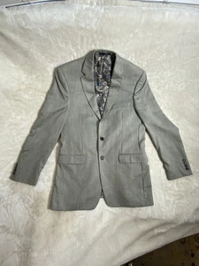 Lauren Ralph Lauren Blazer Men's 40L Light Grey Sports Coat Two Button Jacket - Picture 1 of 9