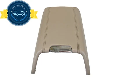 Lincoln Navigator 2003-2006 consola delantera cuero beige reposabrazos tapa OEM Foto 1 de 4