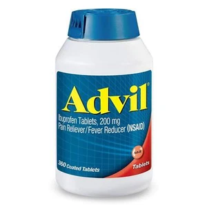Advil Pain Reliever/Fever Reducer 200mg Ibuprofen pos3re Pack of 1 Pack (360 ... - Picture 1 of 1