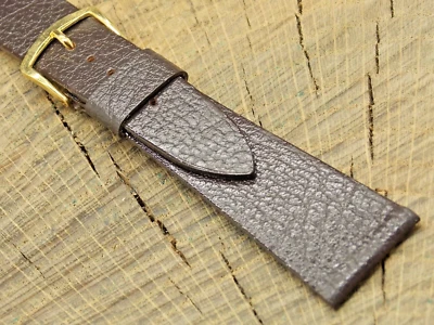 Speidel Leather w Gold Tone Buckle 22mm Men's NOS Unused Vintage Watch Band - Image 1 of 4