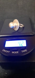 Vintage Sterling Silber Anhänger Baby Lätzchen. - Bild 1 von 6