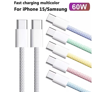 USB-C To Type C Charger Cable For IPhone 16 15 For Samsung Galaxy S25 S24 C-to-C - Photo 1 sur 20