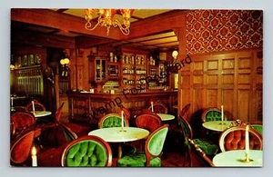 Postcard Gilded Cage Yankee Pedlar Inn Bar Dining Hotel Holyoke Massachusetts - Picture 1 of 2