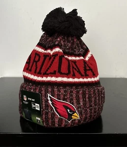 NEW ERA NFL Arizona Cardinals ‘On Field Sport Knit’ Cuffed Bobble Hat. - Picture 1 of 5