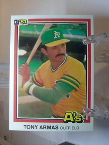 1981 Donruss Baseball Card #239 - Tony Armas - Oakland Athletics (98117) - Picture 1 of 2
