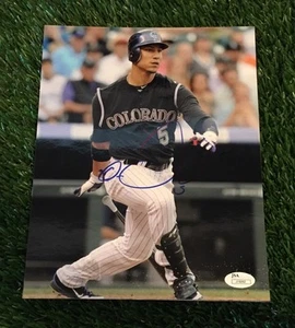 CARLOS GONZALEZ Signed COLORADO ROCKIES 8x10 Photo - JSA COA GORGEOUS! - Picture 1 of 4