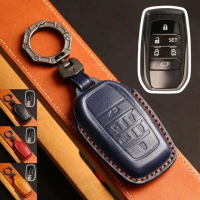 Funda de cuero genuino para llavero de coche para Toyota Previa Trd Alphard 2015-2016 Foto 1 de 4