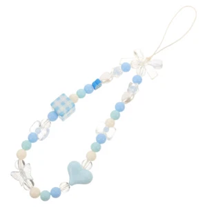  Mobile Phone Chain Pendant Beaded Charms Strap Cellphone Lanyard - Zdjęcie 1 z 12