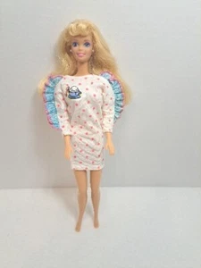 1990's Blonde Barbie Doll Mattel-Wearing Vintage Dress - EXC CONDITION-Vintage - Picture 1 of 4