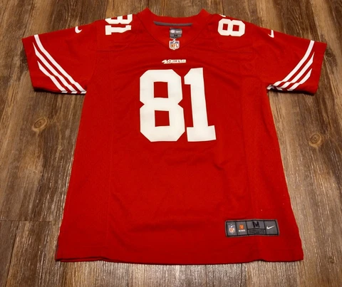 San Francisco 49ers Anquan Boldin #81 NFL Team Apparel Jersey Youth Medium 10/12 Cover