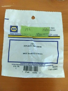 18-3561 Thermostat Napa Replaces OMC 436195 New Old Stock - Picture 1 of 2
