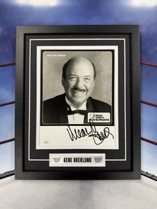 Mean Gene Okerlund Signed 8x10 Photo Jsa Auto Custom Framed WWF Wrestling  - Picture 1 of 4