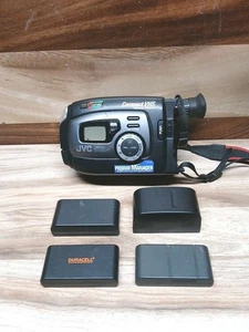JVC Compact Camcorder VHS 36X GR-AX96 With 4 Batteries (Untested) Parts/Repair - Picture 1 of 9
