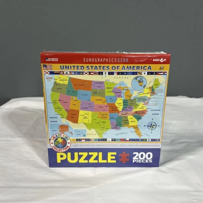 Rompecabezas Mapa de los Estados Unidos de América (200 piezas) 8e Foto 1 de 4