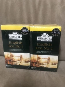 2 Schachteln Ahmad Tea's English Tea Nr. 1 Teebeutel - 20 Stück (40 insgesamt) - Bild 1 von 2