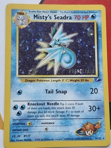 Misty's Seadra (Prerelease) 009/132 Wotc Promo Holo Pokémon Tcg Karte - Bild 1 von 11