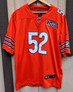 Vintage Chicago Bears Khalil Mack Orange Nike 100 Year Anniversary Jersey Medium - Picture 1 of 4