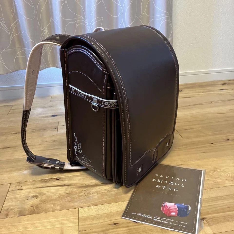 Randoseru 日本书包 儿童女孩背包 ダークブラウン KANDAYA 日本 #MUR51 — 第 1/4 张图片