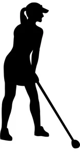 Lady Golfer Woman’s Golf LPGA Truck Car Vinyl Decal Sticker - Picture 1 of 3
