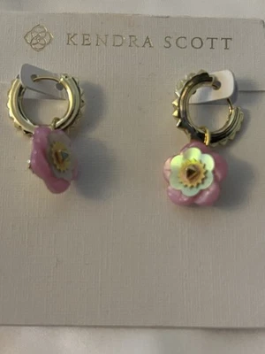 Серьги-трансформеры Kendra Scott Deliah Huggie пастельная смесь золотистые обручи - Изображение 1 из 3