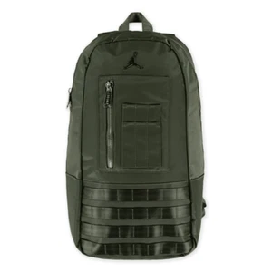 Nike Air Jordan Backpack 9A0193 X34 Olive Green/Black-Orange New Boy's One Size - Picture 1 of 5