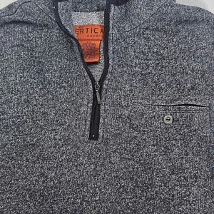 Vertical Comstock Men's Gray Long Sleeved Shirt - Size Men's Large. - Picture 1 of 8