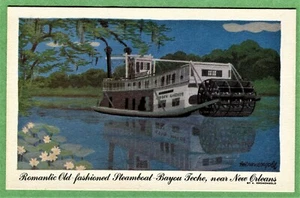 Postal de colección #078 - Romántico barco de vapor antiguo - Nueva Orleans, Louisiana - Imagen 1 de 2
