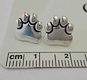 PEQUEÑOS aretes de plata de ley de 10 x 10 mm pantera oso tigre perro... - Imagen 1 de 4