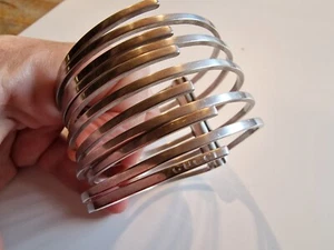 Gucci Vintage Bracelet w Beautiful Patina for a Small Wrist 925 Sterling Silver - Imagen 1 de 12