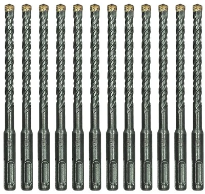 12Pcs 5/16"x6" SDS Plus Drill Bit Carbide Tip Drill Bit for Masonry Stone Rock - Image 1 of 4