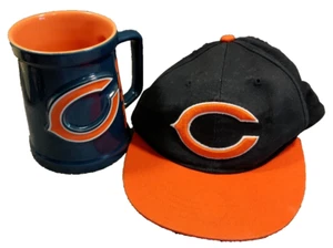 NFL Chicago Bears Sculpted Ceramic 11 oz Coffee Mug & Bears Snapback Hat - Picture 1 of 8