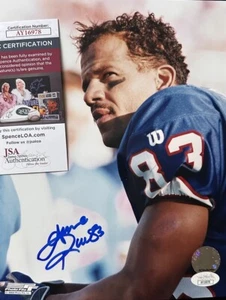 Hof Andre Reed SIGNED  Buffalo Bills  8X10 PHOTO JSA COA  AY16978 - Picture 1 of 3