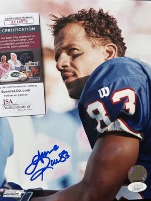Hof Andre Reed SIGNED  Buffalo Bills  8X10 PHOTO JSA COA  AY16978 - Image 1 of 3
