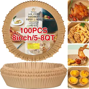 Air Fryer Paper Liners, Non-Stick, Oil Resistant, Parchment Liner, Disposable - Picture 1 of 16