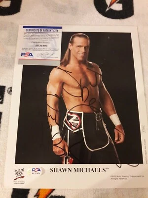 WWE 2005 Shawn Michaels signed P-1070 8X10 promo photo Wrestling PSA DNA COA - Image 1 of 4