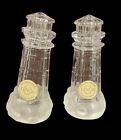 Lenox Crystal Lighthouse Salt And Pepper Shaker Set Clear And Frosted