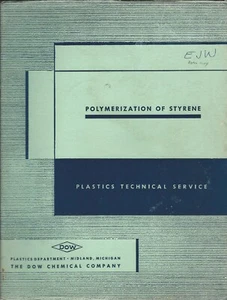 Technical Report - Dow Chemical - Polymerization of Styrene - c1951 (ST23) - Picture 1 of 1