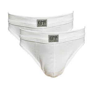 Kumpf Herren Taillenslip 2er Pack Weiß Baumwolle Gr. S M L XL 2XL 3XL 4XL - Picture 1 of 2