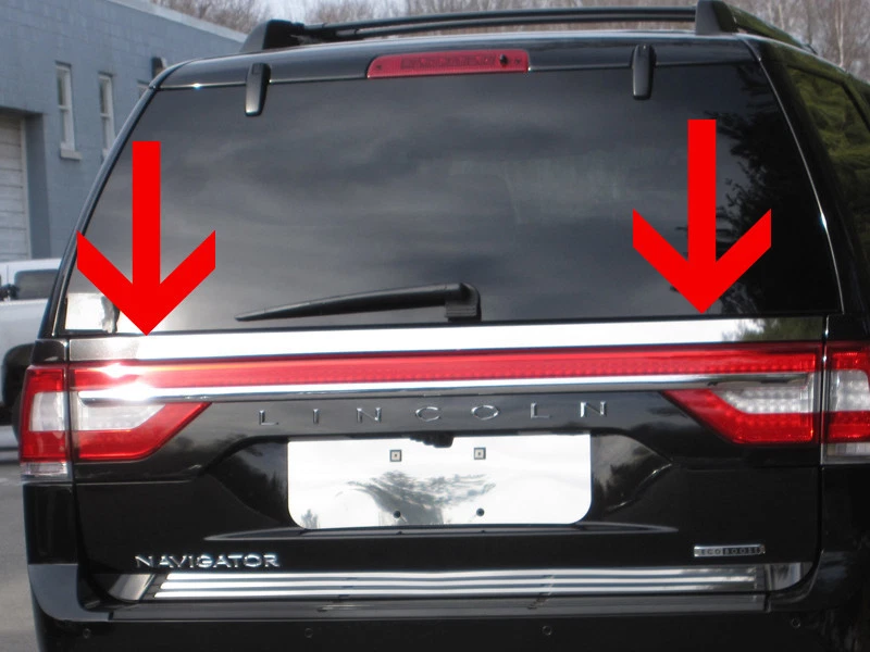 QAA 2015-16 Lincoln Navigator puerta levadiza de acero inoxidable puerta superior moldura de acento Foto 1 de 1