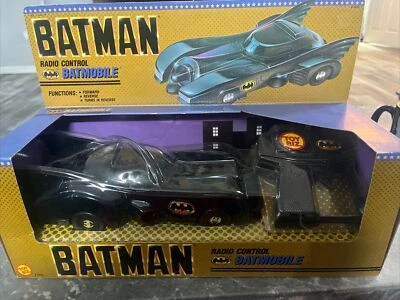 ToyBiz 蝙蝠车 1989 年遥控汽车 Michael Keaton 蝙蝠车 美国快速发货 — 第 1/4 张图片